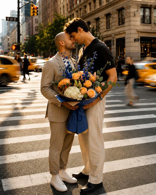 Blue Sunset Hand-Tied Bouquets