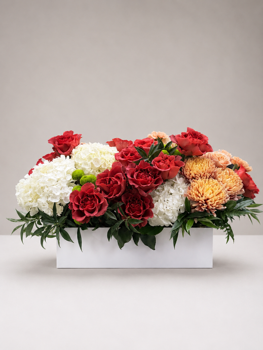 Coral Ivory Box Arrangements