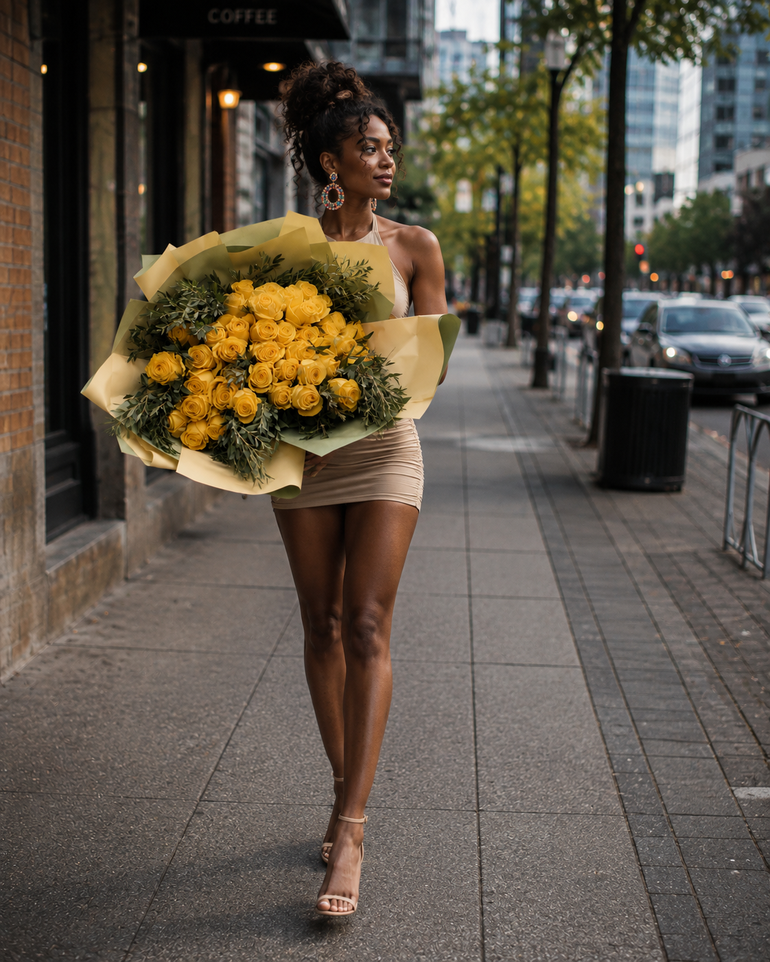Golden Sunshine Hand-Tied Bouquets