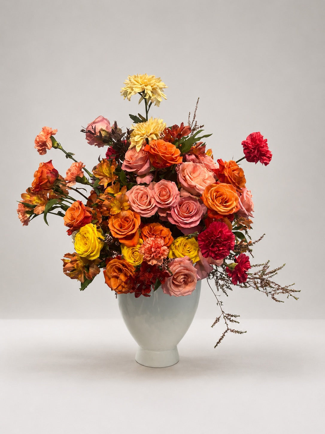 Colourful Vase Arrangements