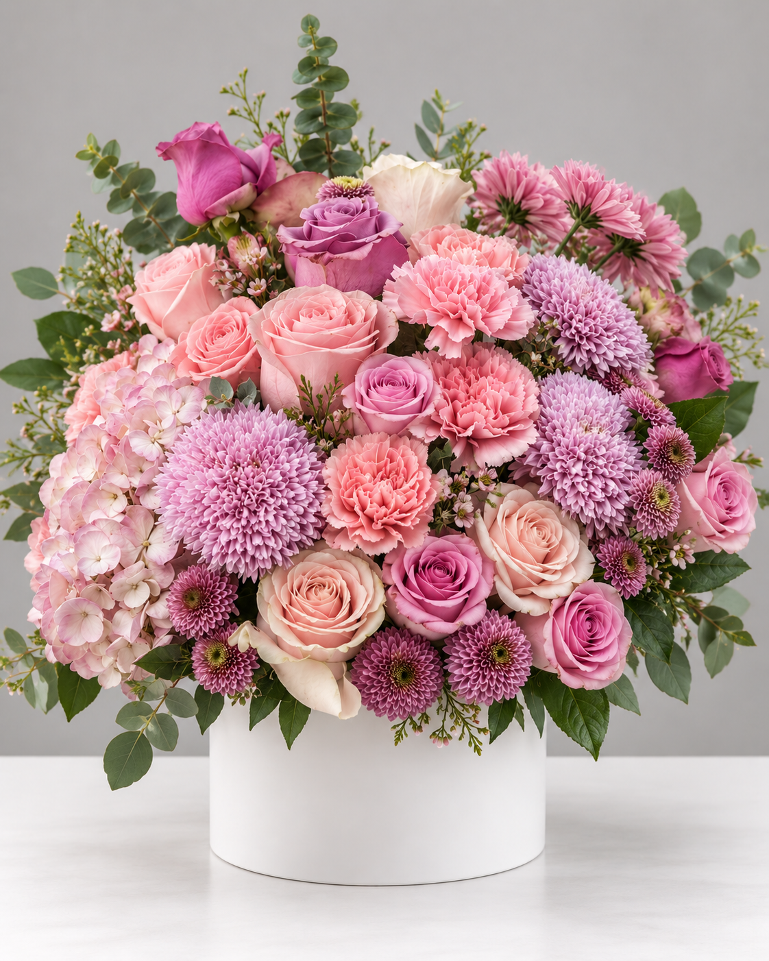 Lylac Blush Vase Arrangements