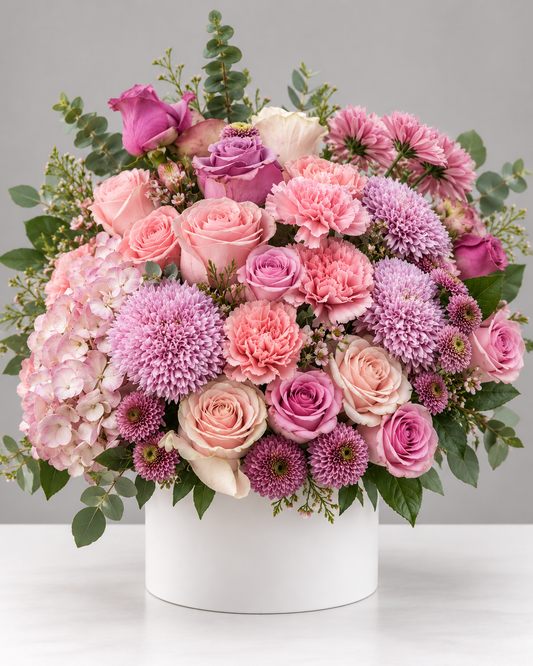 Pastel Vase Arrangements