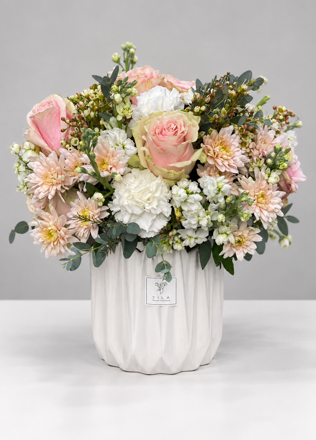Pastel Vase Arrangements