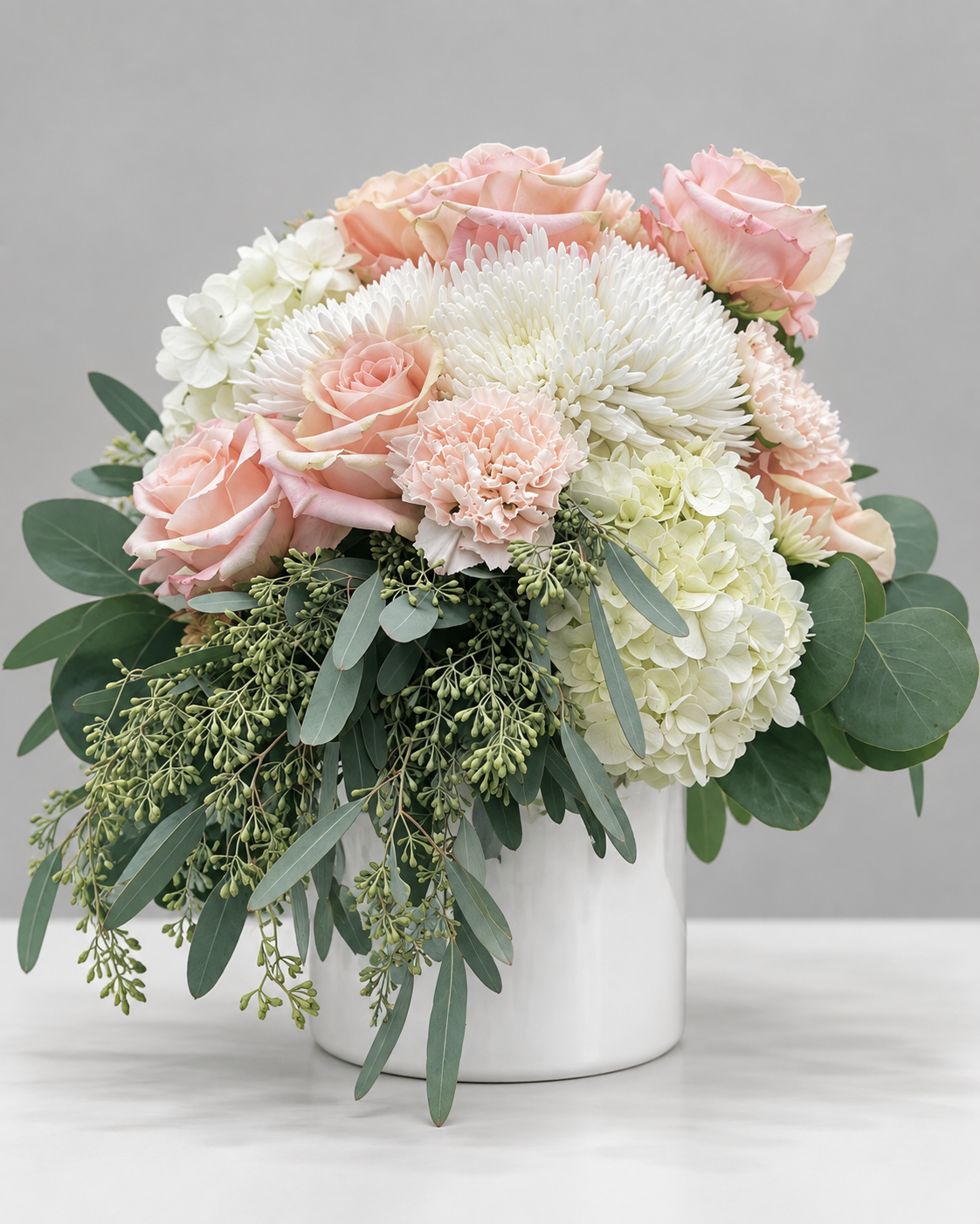 Pastel Vase Arrangements