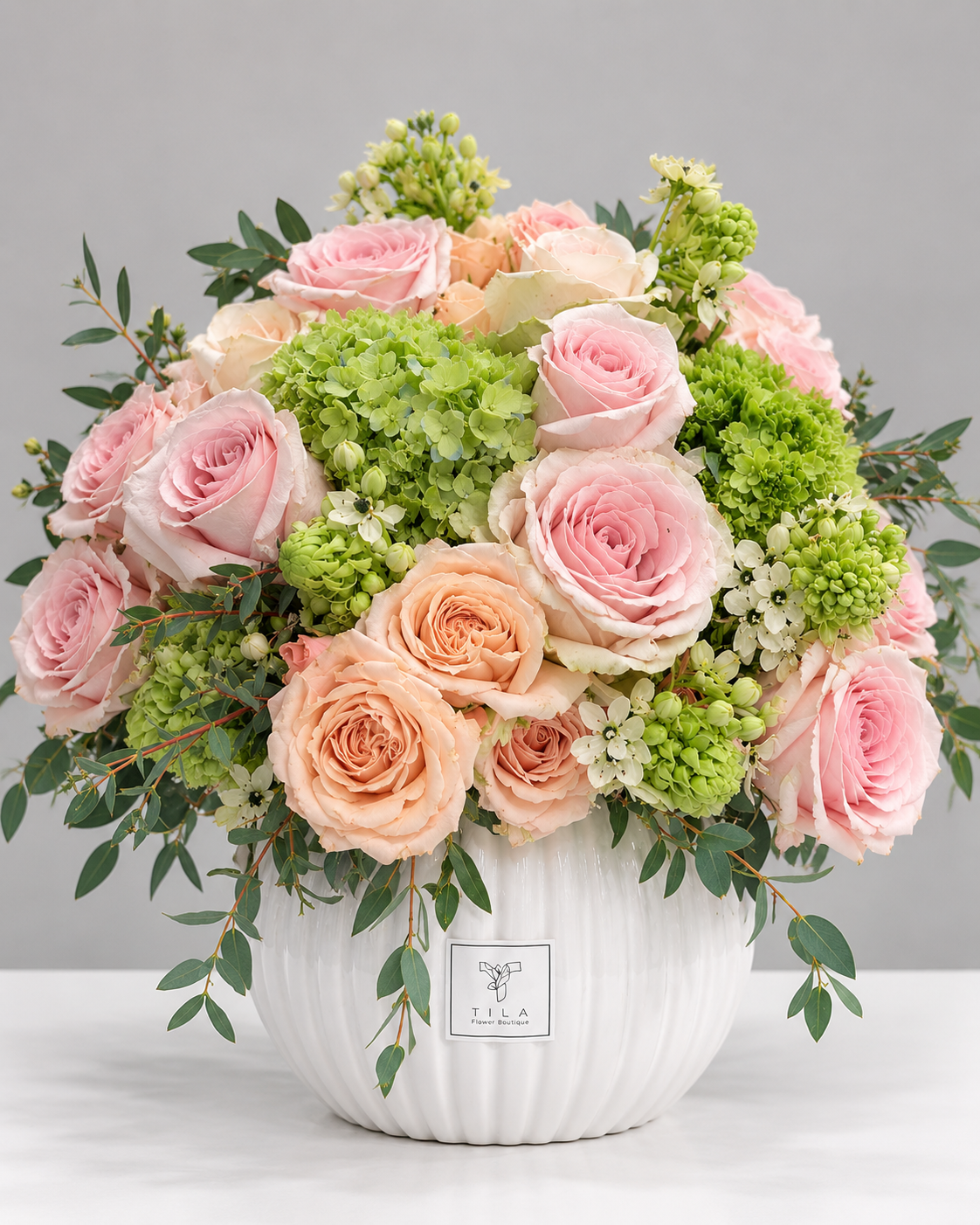 Pastel Vase Arrangements