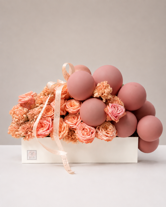 Peach Birthday Arrangements