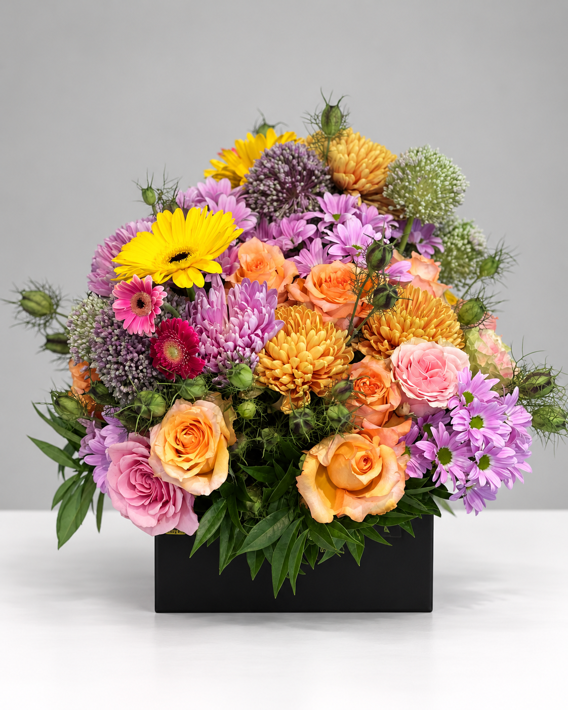 Sunset Garden Box Arrangements