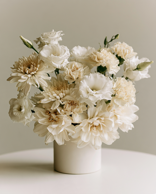 Pearl Bloom Vase Arrangements