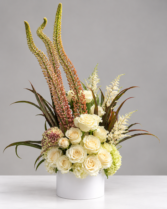 Ivory Height Vase Arrangements