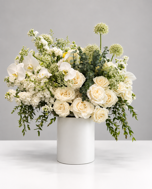 White Elegant Vase Arrangements