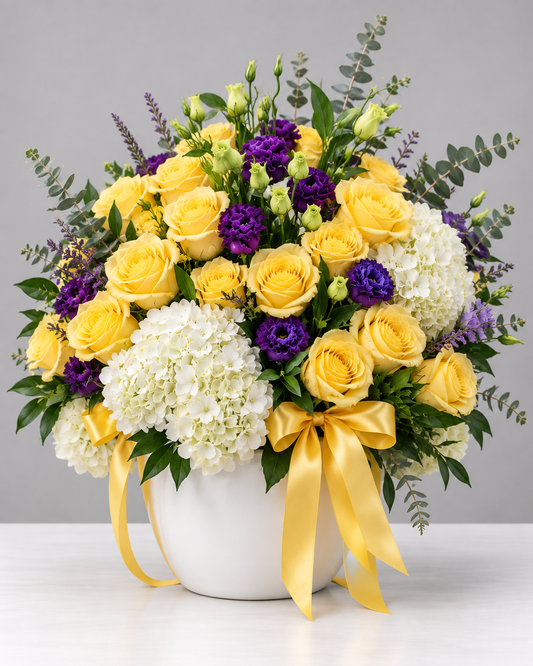 Lemon Bliss Vase Arrangements