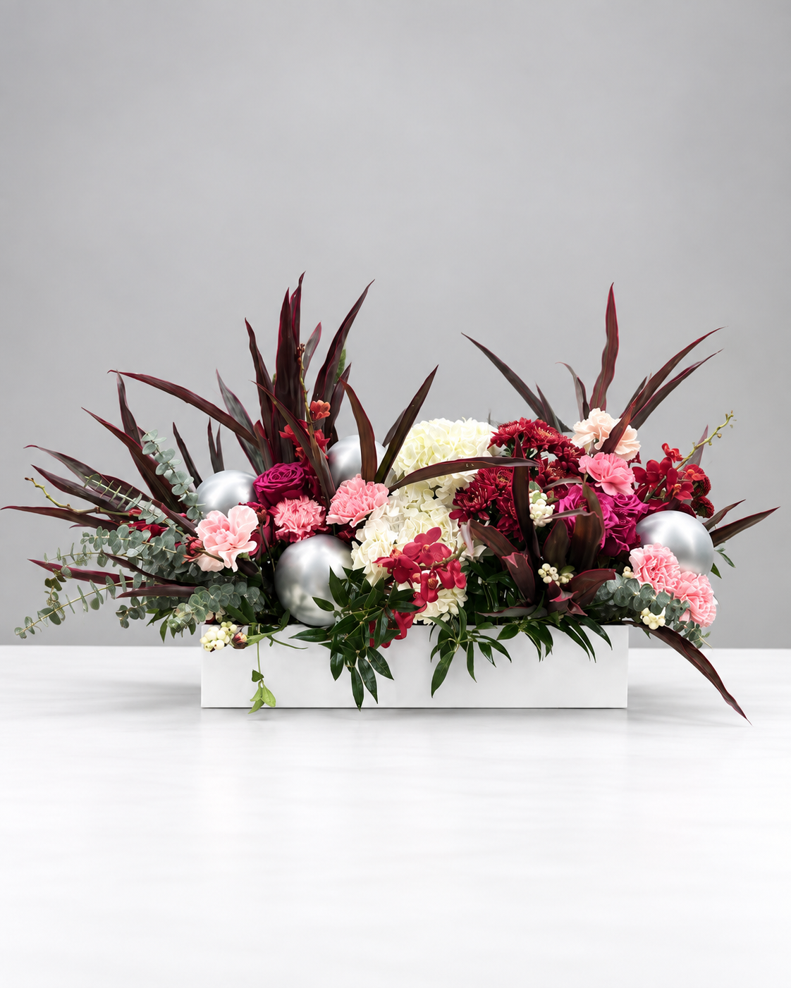 Burgundy Pink Birthday Arrangements