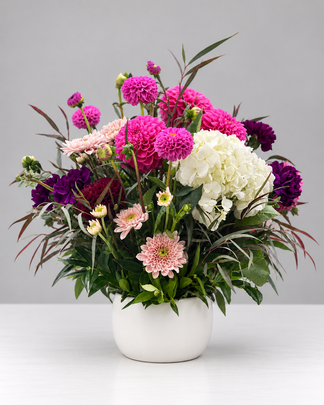 Colourful Vase Arrangements